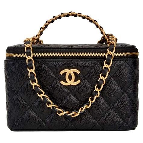 chanel vanity case top handle|vanity chanel bag price.